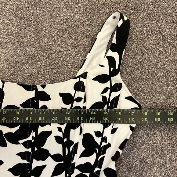 Jones Studio Women's Dress Size 6 Floral Sleeveless A-Line Knee Length Back Zip - Picture 11 of 15